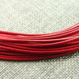 Sznurek Woskowany 1.5mm Ciemna Czerwień 100cm
