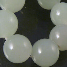 Jade beads 14mm Blue Milk Cord 28pcs