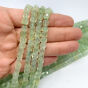Prehnit Kostka Fasetowana 6x6 mm Sznur 40cm - 2
