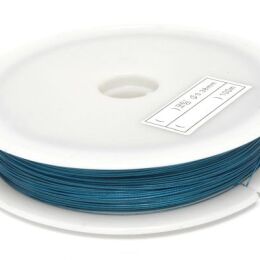 Linka Jubilerska 0.38mm Niebieska Szpulka 100 metrów