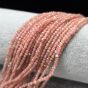 Rodochrozyt Klasa AA Kulka Fasetowana 2,5 mm
