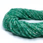 Szmaragd Oponka Fasetowana 3x2 mm Sznur 40cm 