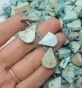 Turkus Łezka Nieregularna Matowa16x13 mm Brioletka - 2