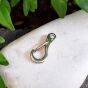 Karabiner Verschluss 21mm Edelstahl Farbe dunkelsilber 