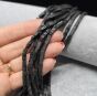 Hematyt Heishi Czarny Matowy  3x1 mm Sznur 40cm - 2