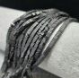 Hematyt Heishi Czarny Matowy  3x1 mm Sznur 40cm