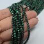 Malachit Naturalny Fasetowany Kule 3 mm Sznur 40cm - 2