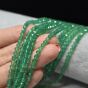 Onyks Zielony Kule Fasetowane 4 mm Sznur - 2