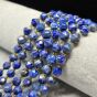 Lapis Lazuli Kulka Fasetowana 8 mm Sznur 40cm