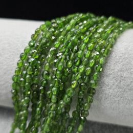 Diopsyd Moneta Fasetowana 4x2 mm Pastylka