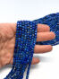 Lapis Lazuli Kostka Fasetowana 4 mm Sznur 40cm  - 2