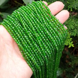 Diopsyd Kulka Fasetowana 3 mm 