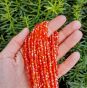 Fianit Bicon 4 x 4,5 mm Czerwono pomaranczowy Sznur ok 42 cm - 2