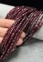 Granat Kostka 3,5 mm  Sznur 40cm - 2