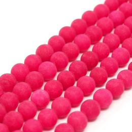 Jade Matt Ball 6mm Pink