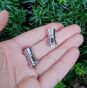 Zapięcie Magnetyczne na linki 16 x 10 mm kolor ciemne srebro - 2