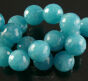 Quartz Kugeln 10mm, blau, facettiert Schnur 38pcs - 2