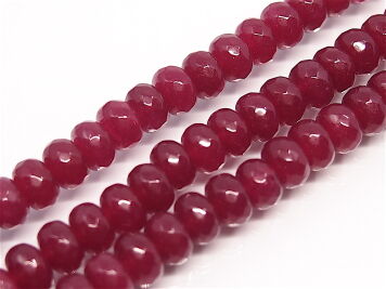 Jadeit Bordowy Oponka 8x5 mm
