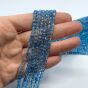 Topaz Niebieski Moneta Fasetowana 4 mm Pastylka - 2