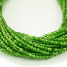 Jadeit Zielony Kule 3 mm 