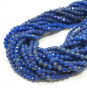 Lapis Lazuli Kulka Fasetowana 4 mm Sznur 40cm