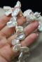 Perła Naturalna Biała Keshi 16x11x2,5 mm  - 2