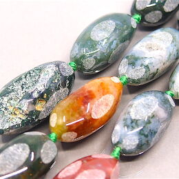 Agat Zielony Stopniowany Oliwka 16x30-22x36 mm