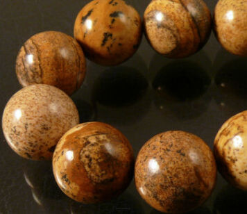 Jasper 14mm balls Cord 40cm