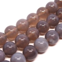 Chalcedon Szary Kule 12 mm 
