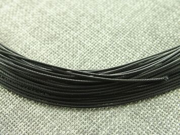 Sznurek Woskowany 1mm Czarny 55cm 