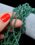 Fianit Oponki Fasetowane 1,5x 2 mm Szmaragd Opalizujace Sznur 33 cm Cyrkonia Nr.9 - 2