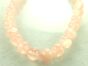 Semitransparent jade beads 12mm Apricot cord 40cm