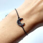 Bransoletka z Cyrkonii Inkrustowanych Księżyc Baza Czarna - 2