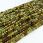 Granat Zielony Grossular Oponka Fasetowana 6x4 mm - Sznur 40cm  - 3