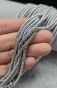 Hematyt Srebrny Oponka 3x1 mm Sznur 40cm - 2
