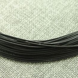 Sznurek Woskowany 2mm Czarny 65cm