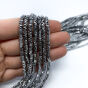 Hematyt Heishi Fasetowana Srebro 3x1 mm Sznur 40cm - 2