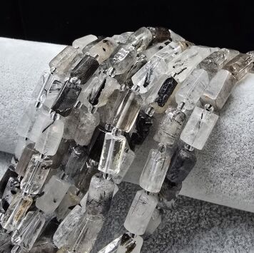 Kwarc z Turmalinem Słupek 6x10 8x13 mm