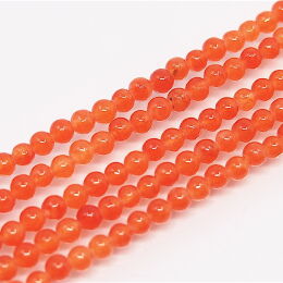 Jadeit Pomarańczowy Kulka 3 mm