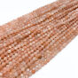 Kamień Słoneczny Kule Fasetowane 3,5 mm Sznur 40cm - 2