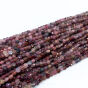 Spinel Cieniowany Czerwony Moneta Fasetowana 4 mm Sznur 40cm Pastylka - 3