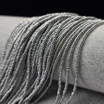Hematyt Srebrny Oponka 2x1 mm Sznur 40cm
