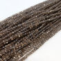 Kwarc Dymny Kostka 4 mm Sznur 40cm  - 3