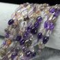 Ametyst z Kwarcem Rutylowym Otoczak 6x11 mm