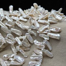 Perła Naturalna Biała Keshi 20x7x4 mm 