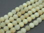 Jade Matt Kugeln 8mm Gelb Schnur 40cm