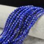 Lapis Lazuli Kulka Fasetowana 4 mm Sznur 40cm