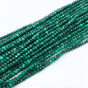 Malachit Naturalny Fasetowany Oponki 3x2 mm Sznur 40cm - 3