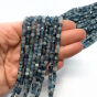 Akwamaryn Kostka Fasetowana 4 mm Sznur 40cm - 2