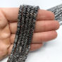 Hematyt Heishi Fasetowane Srebro 4x1 mm Sznur 40cm - 2
